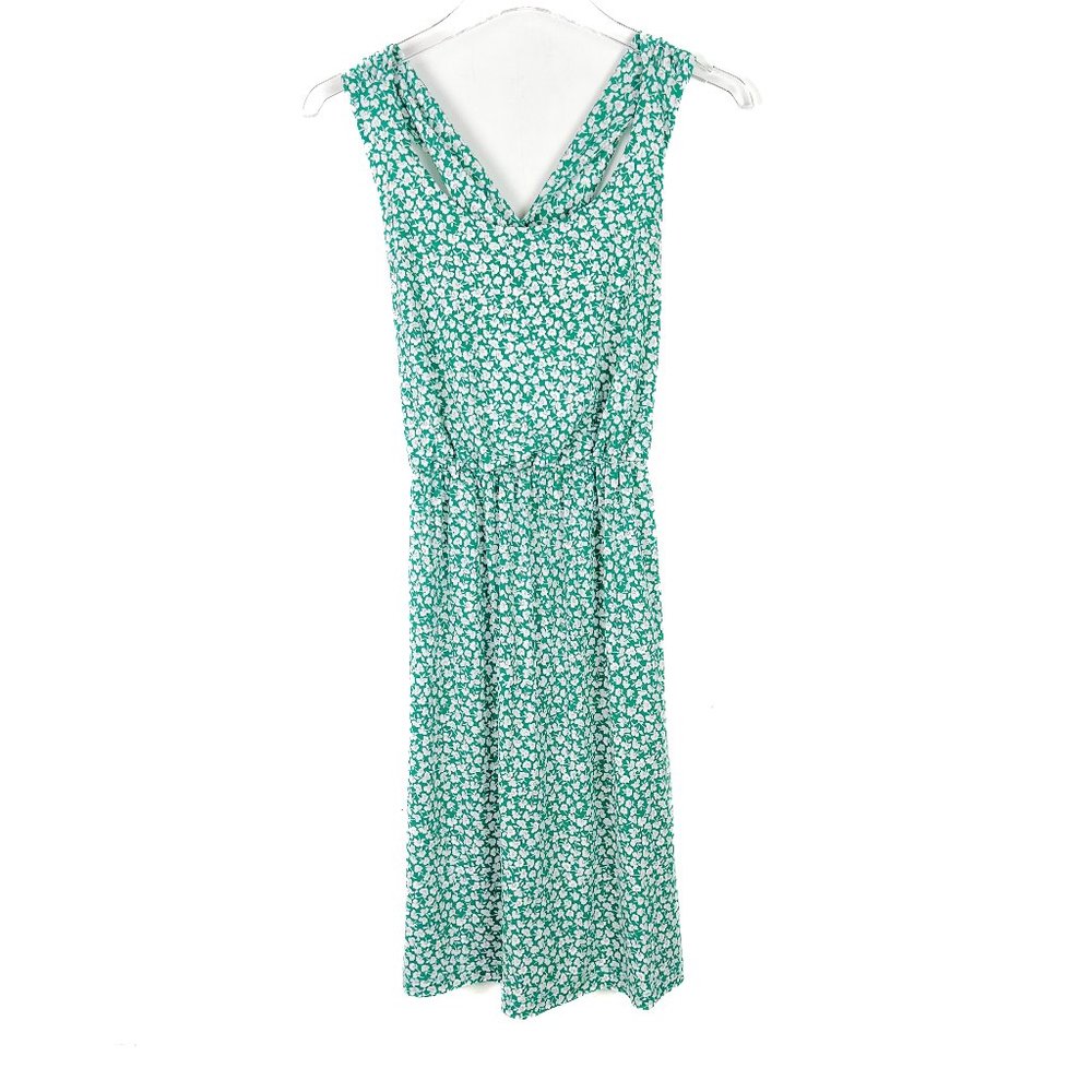 NWOT Stitch Fix Kaileigh Tasha Knit Dress Sleeveless Floral Green Size Small S - Picture 2 of 12